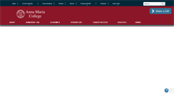 Desktop Screenshot of annamaria.edu