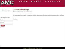 Tablet Screenshot of polls.annamaria.edu
